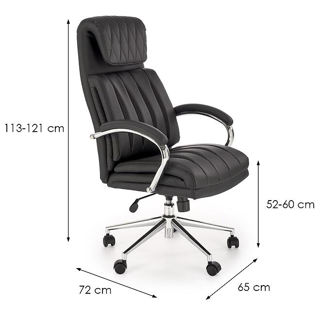 Forgószék Romano fekete,2