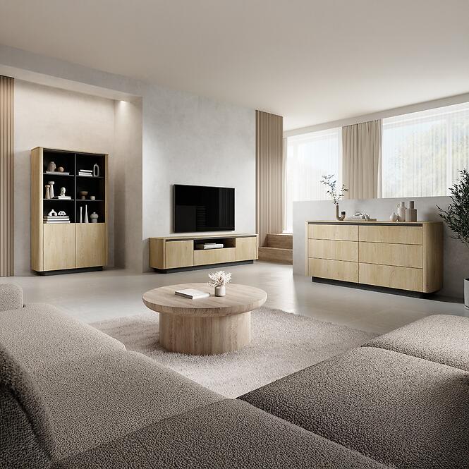 Regál Torro Regál A 2d  tölgy Cremona,7