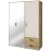 Szekrény Mokkaro  Moks837-M802 1d2lud2sz Homok/Tölgy Mauvella