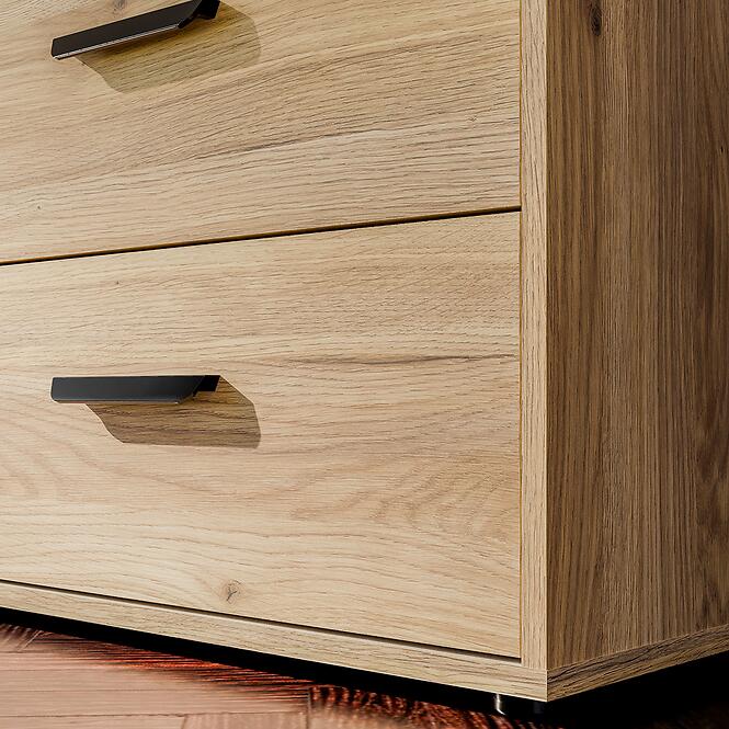 Szekrény Mokkaro  Moks837-M802 1d2lud2sz Homok/Tölgy Mauvella