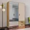 Szekrény Mokkaro  Moks837-M802 1d2lud2sz Homok/Tölgy Mauvella,15