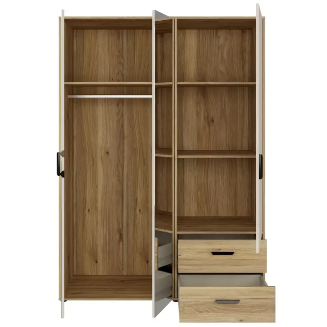 Szekrény Mokkaro  Moks837-M802 1d2lud2sz Homok/Tölgy Mauvella,5