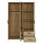 Szekrény Mokkaro  Moks837-M802 1d2lud2sz Homok/Tölgy Mauvella,5