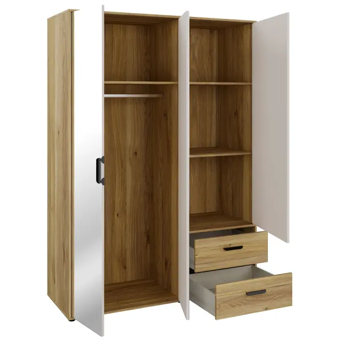 Szekrény Mokkaro  Moks837-M802 1d2lud2sz Homok/Tölgy Mauvella