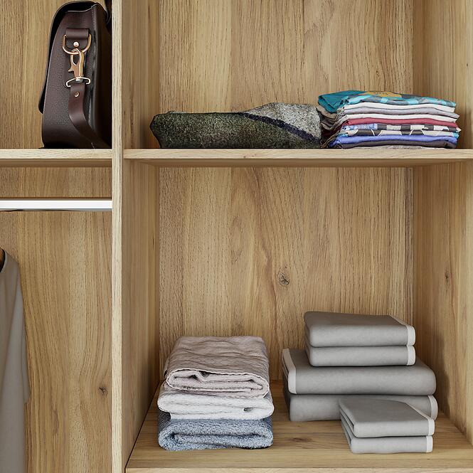 Szekrény Mokkaro  Moks837-M802 1d2lud2sz Homok/Tölgy Mauvella