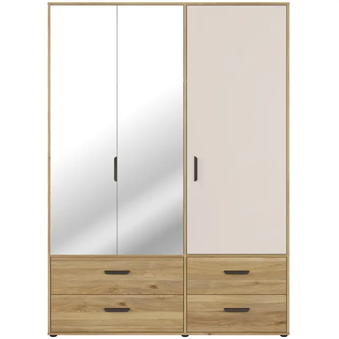 Szekrény Mokkaro  Moks838-M802 1d2lud4sz Homok/Tölgy Mauvella PROMO,4