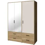 Szekrény Mokkaro  Moks838-M802 1d2lud4sz Homok/Tölgy Mauvella