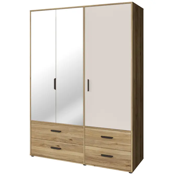 Szekrény Mokkaro  Moks838-M802 1d2lud4sz Homok/Tölgy Mauvella