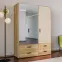 Szekrény Mokkaro  Moks838-M802 1d2lud4sz Homok/Tölgy Mauvella,14
