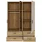 Szekrény Mokkaro  Moks838-M802 1d2lud4sz Homok/Tölgy Mauvella,6