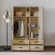 Szekrény Mokkaro  Moks838-M802 1d2lud4sz Homok/Tölgy Mauvella,7
