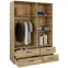 Szekrény Mokkaro  Moks838-M802 1d2lud4sz Homok/Tölgy Mauvella,8