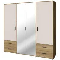 Szekrény Mokkaro  Moks845-M802  2d2lud4sz Homok/Tölgy Mauvella