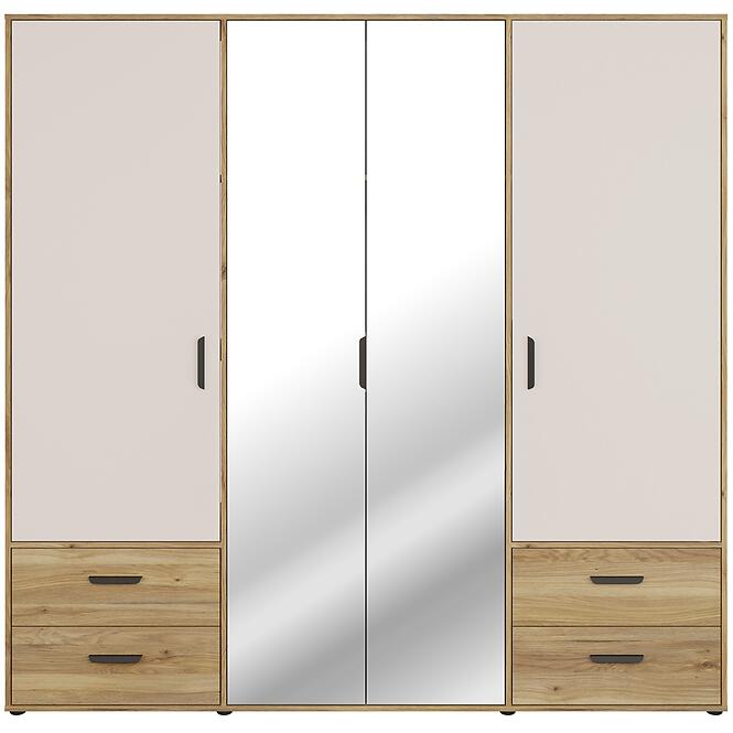 Szekrény Mokkaro  Moks845-M802  2d2lud4sz Homok/Tölgy Mauvella