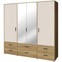 Szekrény Mokkaro  Moks846-M802  2d2lud6sz Homok/Tölgy Mauvella