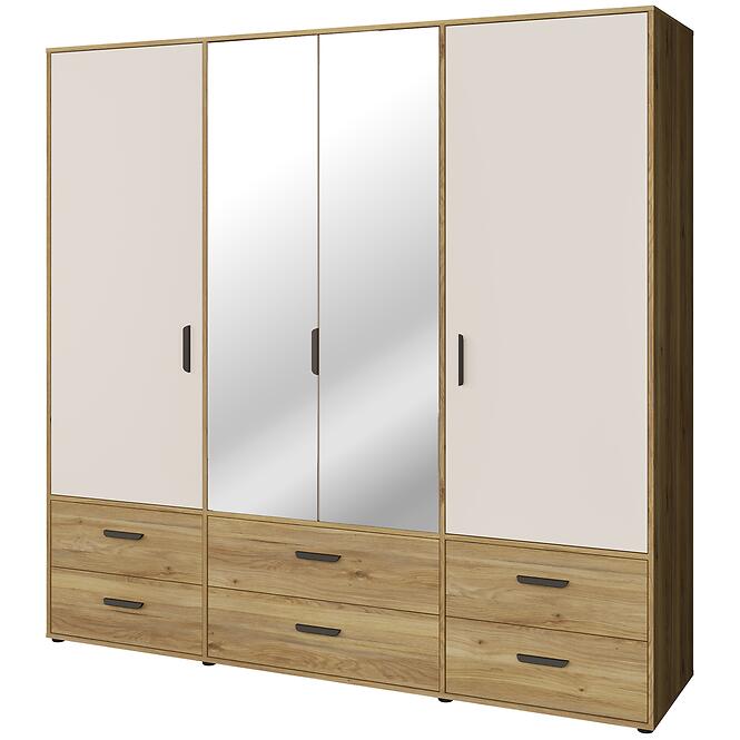 Szekrény Mokkaro  Moks846-M802  2d2lud6sz Homok/Tölgy Mauvella