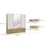Szekrény Mokkaro  Moks846-M802  2d2lud6sz Homok/Tölgy Mauvella,2
