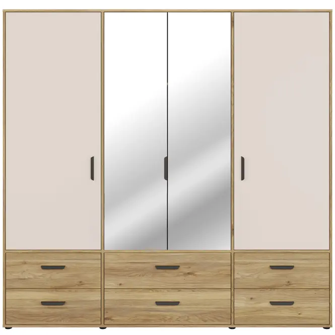 Szekrény Mokkaro  Moks846-M802  2d2lud6sz Homok/Tölgy Mauvella