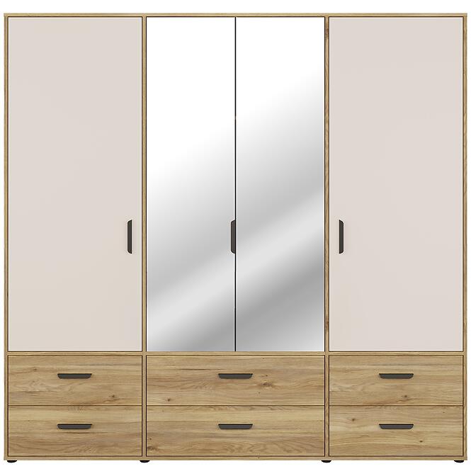 Szekrény Mokkaro  Moks846-M802  2d2lud6sz Homok/Tölgy Mauvella,4