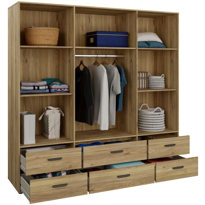Szekrény Mokkaro  Moks846-M802  2d2lud6sz Homok/Tölgy Mauvella
