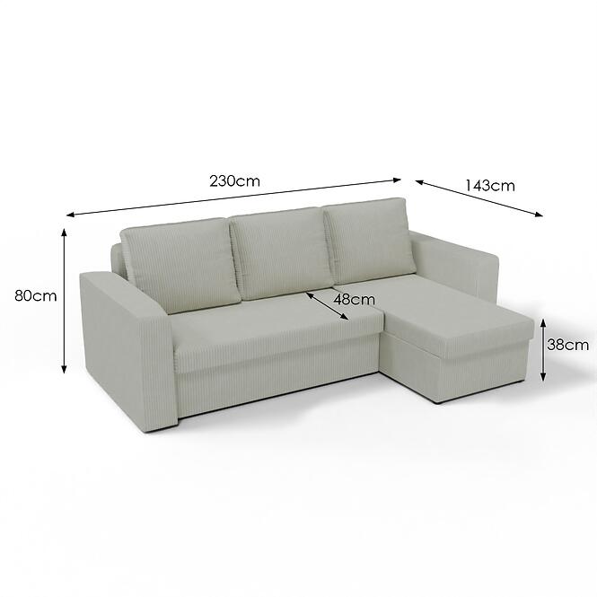 Sarokgarnitúra szett Krzyś-2 U Poso 100,6