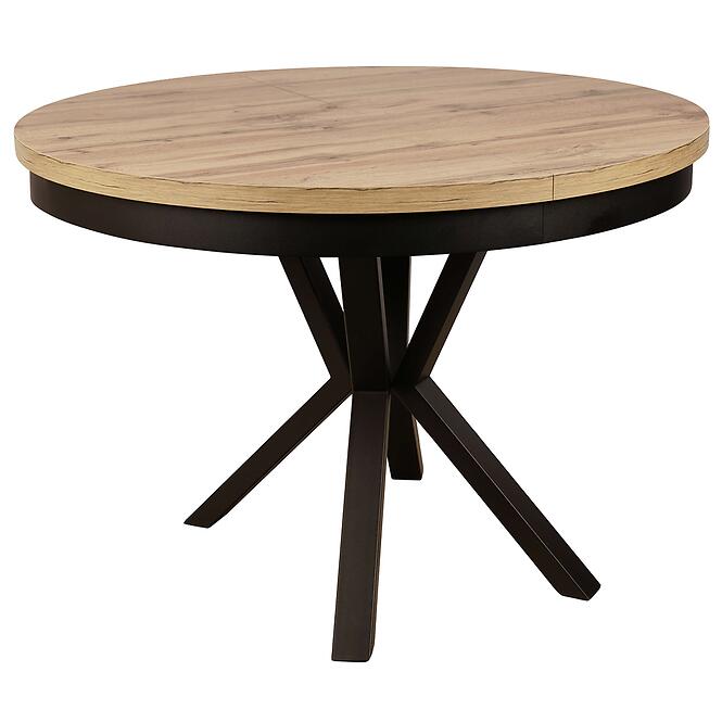 Asztal St-42 100+2x50 Tölgy Wotan/Tölgy -Fém láb