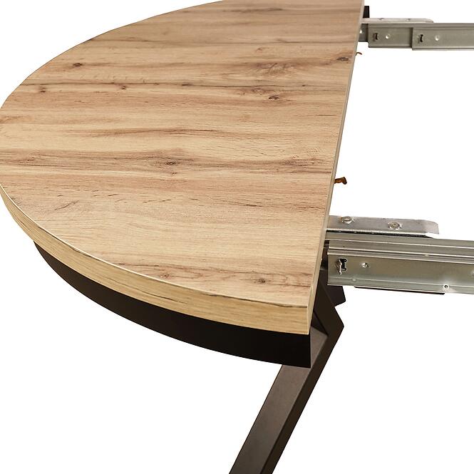 Asztal St-42 110+2x50 Tölgy Wotan/Tölgy -Fém láb