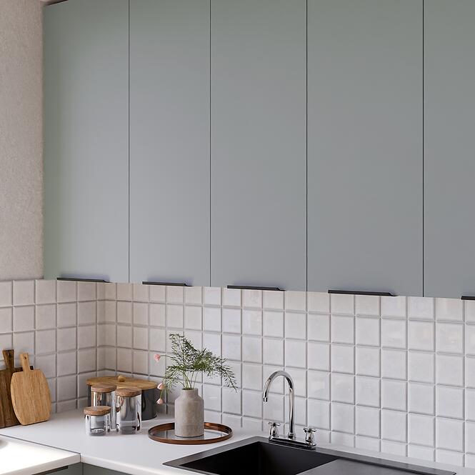 Konyhaszekrény Aria-Sa/Wh Anti Fingerprint 40d 3s Bb,8