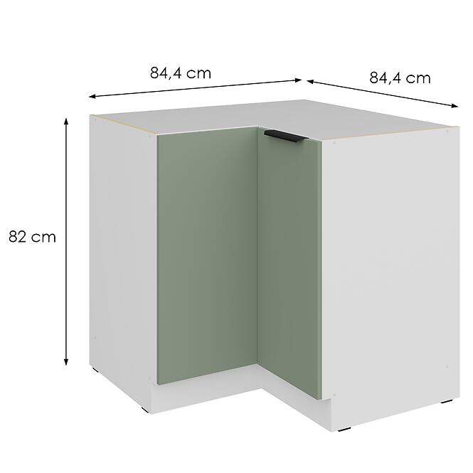 Konyhaszekrény Aria-Sa/Wh Anti Fingerprint 90x90 Dn 2f Bb,2