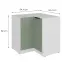 Konyhaszekrény Aria-Sa/Wh Anti Fingerprint 90x90 Dn 2f Bb,2