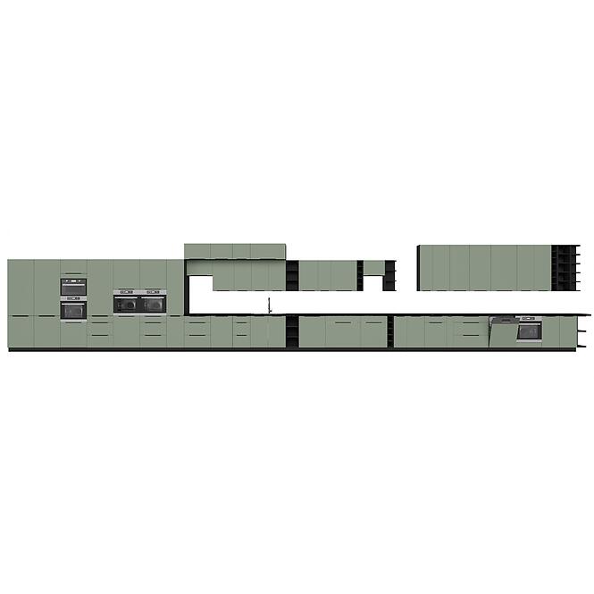 Konyhaszekrény Aria-Sa/Bl Anti Fingerprint 60zl 1s Bb,10