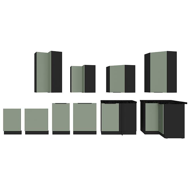 Konyhaszekrény Aria-Sa/Bl Anti Fingerprint 60zl 1s Bb,11