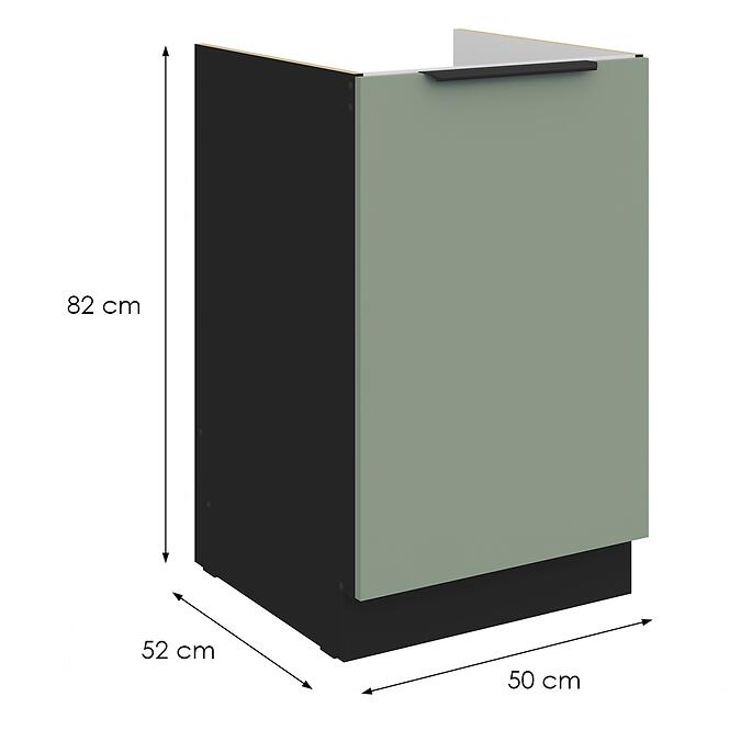 Konyhaszekrény Aria-Sa/Bl Anti Fingerprint 50zl 1f Bb