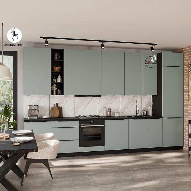 Konyhaszekrény Aria-Sa/Bl Anti Fingerprint 50d 1f 1s Bb