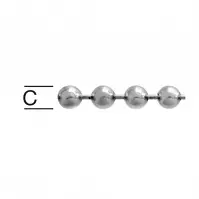 Sárgaréz / króm gömblánc 3,6 mm