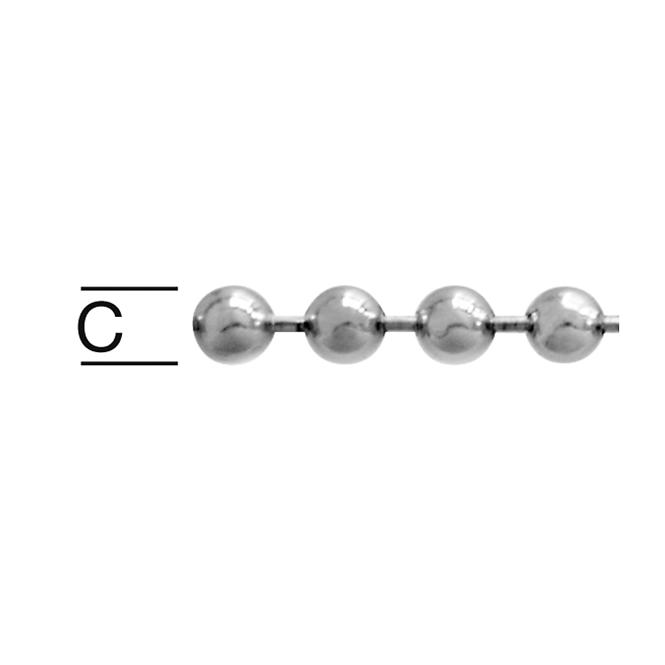 Sárgaréz / króm gömblánc 3,6 mm