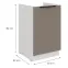 Konyhaszekrény Aria-Ta/Wh Anti Fingerprint 50zl 1f Bb,2