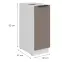 Konyhaszekrény Aria-Ta/Wh Anti Fingerprint 30d Cargo Bb,2