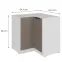 Konyhaszekrény Aria-Ta/Wh Anti Fingerprint 90x90 Dn 2f Bb,2