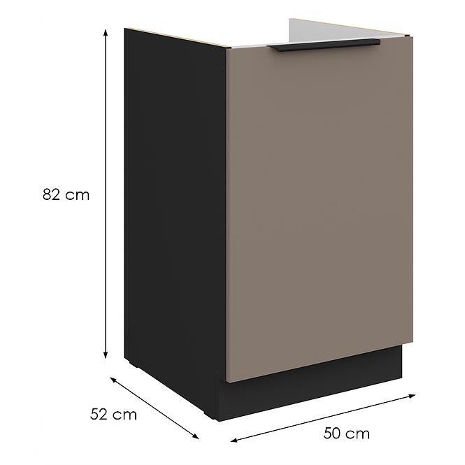 Konyhaszekrény Aria-Ta/Bl Anti Fingerprint 50zl 1f Bb,2