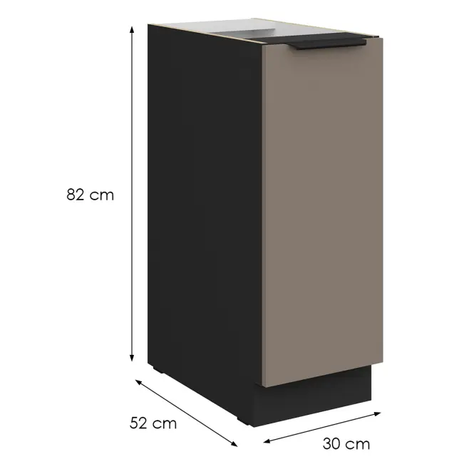 Konyhaszekrény Aria-Ta/Bl Anti Fingerprint 30d Cargo Bb,2