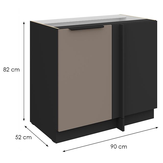 Konyhaszekrény Aria-Ta/Bl Anti Fingerprint 105 Nd 1f Bb,2