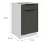 Konyhaszekrény Aria-Gr/Wh Anti Fingerprint 50d 1f 1s Bb,2