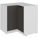 Konyhaszekrény Aria-Gr/Wh Anti Fingerprint 90x90 Dn 2f Bb