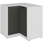Konyhaszekrény Aria-Gr/Wh Anti Fingerprint 90x90 Dn 2f Bb