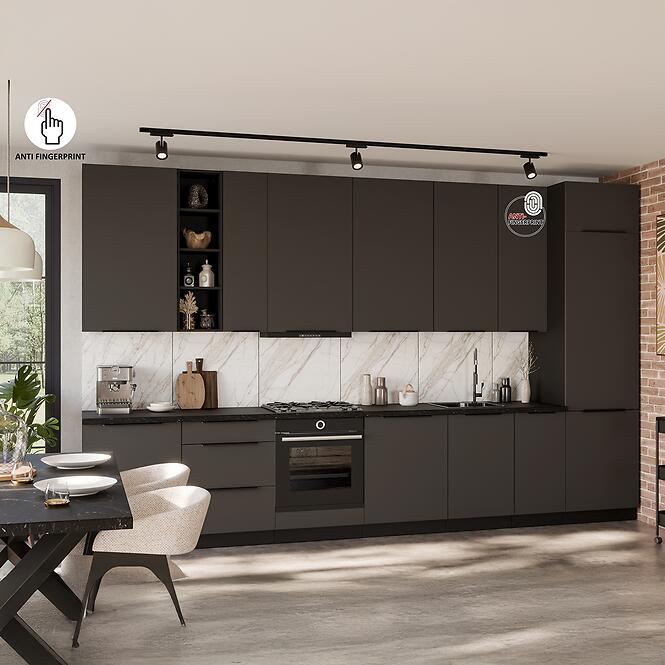 Konyhaszekrény Aria-Gr/Bl Anti Fingerprint 40d 1f Bb,9