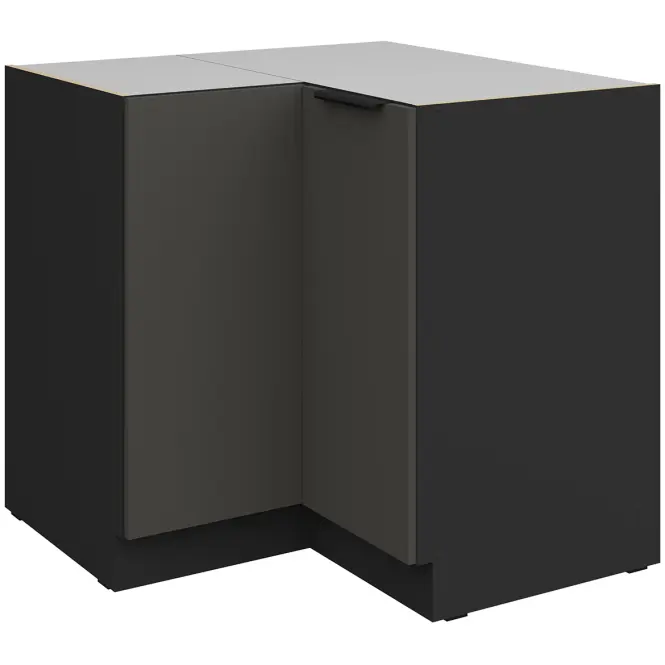 Konyhaszekrény Aria-Gr/Bl Anti Fingerprint 90x90 Dn 2f Bb