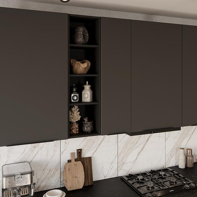 Konyhaszekrény Aria-Gr/Bl Anti Fingerprint 90x90 Dn 2f Bb