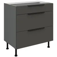 Konyhaszekrény Aria-Gr/Ant Anti Fingerprint 80d 3s Bb