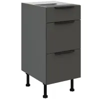 Konyhaszekrény Aria-Gr/Ant Anti Fingerprint 40d 3s Bb